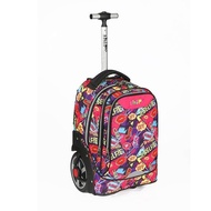 19 inch Big Wheel Trolley School Bag [Free 2 Rain Covers+Pencil Case+Tuition Bag+Umbrella Bag+Padloc