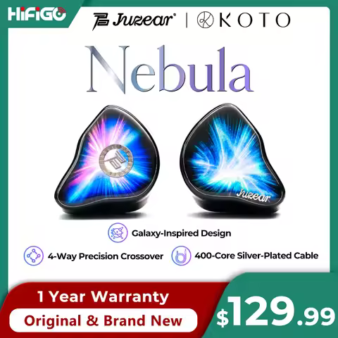 Juzear x KOTO Nebula 1DD+3BA+1 Planar Hybrid In-Ear Monitor Earphones 4-Way Crossover 4 Acoustic Tub