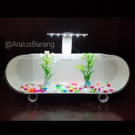 Aquarium Mini Full Set / Aquarium Akrilik / Aquarium Ikan Cupang / Aquarium Ikan Hias /Aquarium Kaca