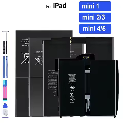 Battery For iPad Mini 5 4 3 2 1 Mini1 Mini2 Mini3 Mini4 Mini5 Replacement Lithium Polymer Tablet Bat