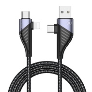 【For iPhone 14】KUULAA สายชาร์จ 2 in 1 PD 20W Type-C เป็น L ชาร์จเร็ว มัลติฟังก์ชั่น Cable Lightning to USB Cable สายชาร์จไอโฟน