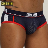 (1 Pieces) Quick Dry Solid Mens Briefs Underwear Shorts Mesh Sexy Men Underwear Bikini Men Briefs 2020 New Lingeries OR192