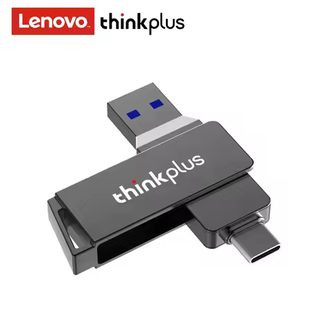 Lenovo Thinkplus MU251 USB 3.2 Type C Flash Drive 32GB 64GB 128GB 256GB OTG Type-C Dual-port U Disk 