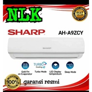 AC SHARP 1 pk + PASANG INSTALASI AH-A 9 ZCYN TURBO COOL SERIES R32 1PK