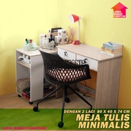 MTK 80 2L MEJA TULIS MEJA KERJA MEJA BELAJAR MEJA MINIMALIS MEJA DESK MEJA KOMPUTER MEJA TULIS MINIM