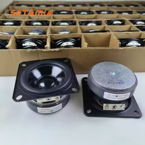 SOTAMIA 2Pcs 2.75 Inch Full Range Audio Speaker 6 Ohm 10W Composite Basin Hifi Music Power Loudspeak