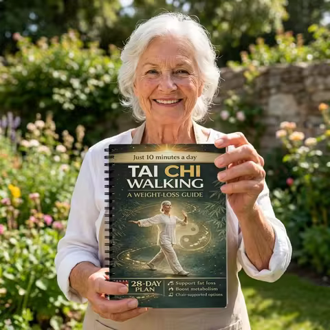 Tai Chi Walking Guide Notebook A5 Spiral 28 Day Plan Fitness Journal for Seniors Weight Loss Wellnes