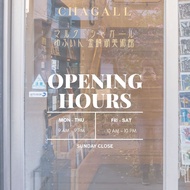 Open Hours Cafe Store Barbershop Wall Glass Cutting Stickers