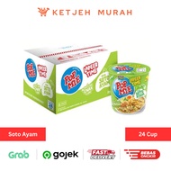 Pop Mie Instant Noodles with Jumbo Chicken Soto Flavor, 1 Box contains 24 Pcs
