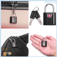 KA TSA Customs Lock, Security Tool with Key Luggage Lock, Anti-Theft Cabinet Locker Padlock Travel Bag Lock Travel