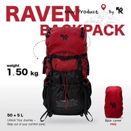 RAVEN 50 เป้เดินป่าขนาด 50+5 ลิตร