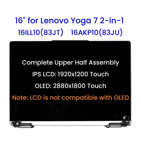 16" for Lenovo Yoga 7 2-in-1 16ILL10(83JT) 16AKP10(83JU) Complete Upper Half Touch Assembly Replacem