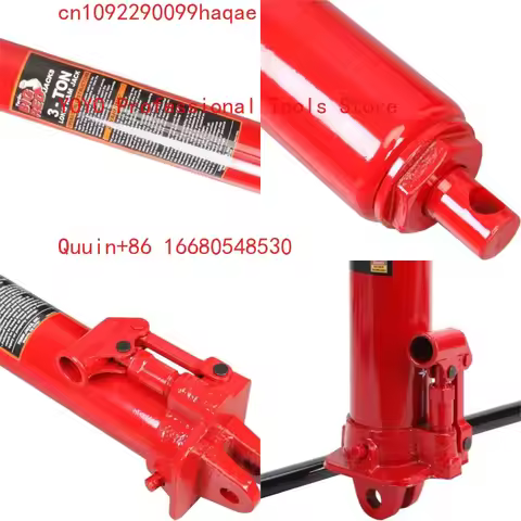 5JBIG RED 3 Ton (6,000 lb) Capacity Hydraulic Long Ram Jack with Single Piston Pump and Clevis Base 