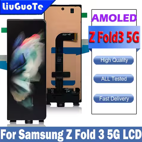 AMOLED For Samsung Z Fold3 Z Fold 3 5G F9260 F926B Pantalla lcd Display Touch Panel Screen Digitizer