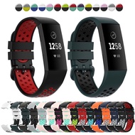 Watch Strap For Fitbit Charge 3 4 Replacement Breathable Band For Fitbit Charge 3 4 SE Silicone Bracelet Smart Watch