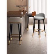 High Bar Stool Simple Iron Art Bar Counter Light Luxury Chair Rotating Home Bar Counter Bar Stool Ca