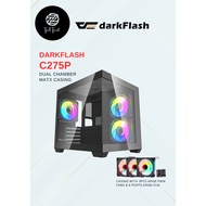 DARKFLASH C275P DUAL CHAMBER MATX CASING - BLACK