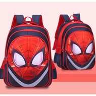 Superhero Bag 6D Emboss Elementary School Backpack Spiderman Character Kids Bag