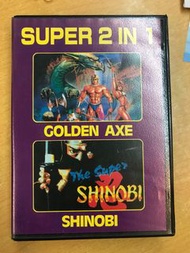 世嘉5代 兩大巨作 戰斧 超級忍 經典遊戲珍藏品 絶版  SEGA - MD Golden Axe  SHINOBI 