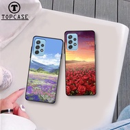 Samsung A32 5G - A52 5G - A72 5G Case - Samsung Case With Flower Field Printed - TPU Back