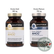 Quality of Life Labs, Kinoko Gold (500mg) / Platinum (750mg) AHCC, Immune Support, 60 Vegicaps - inf
