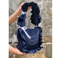 RUFFLE JEANS DREAMY BAG Y2K