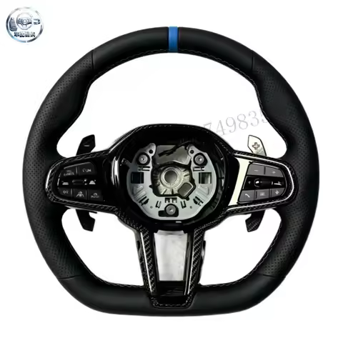 High Quality for BMW G22 G23 G31 G42 G20 G30 G21 G28 G11 X4 X5 X6 G12 G01 Black Leather Car Steering
