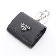 【二手】Prada PRADA 手機/智慧型手機配件 三角形Logo AirPods保護套 2TT106 黑色Saffiano皮革 三角形Logo AirPods保護套