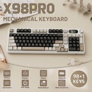 ATTACK SHARK X98PRO Wireless Gasket Gaming Keyboard, Hot Swappable, Side Print PBT Keycaps, Mechanic