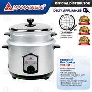 Hanabishi HHRC-18SS Rice Cooker with Steamer 1.8L