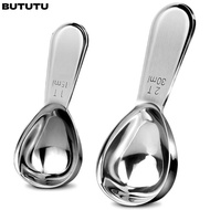 BUTUTU Coffee Bean Measuring Spoons, 15/30ml 1 Tbsp or 2 Tbsp Coffee Scoops, Durable Stainless Steel