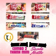 (HÀNG ÚC) Kẹo socola thanh lẻ các loại thương hiệu NESTLE MILKY WAY/ KITKAT/ MARS/ MILKY BAR mini ch