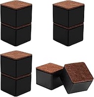 DAJAVE Pack of 8 Carbon Steel Furniture Risers, 5 cm, Diameter 6 cm, Self-Adhesive Bed Height, Table