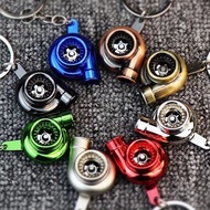 【Ready Stock】turbo keychain Jdm TURBO Keychain Pendant Rotating TURBO Booster Keychain Creative Men Women Car Key Ring Pendant keychain turbo