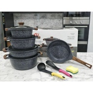 12PC Non Stick Casserole Set Periuk Batu K&I Viral Cookware Germany