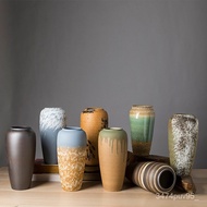Floor Vase Modern Minimalist Vase Handmade Hydroponic Clay Vase Dried Flower Large Vase