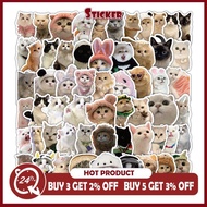 60 Pcs Funny Cats MEME Cute Cartoon Stickers Toys Stationery Guitar Bicycle Laptop DIY Stickers