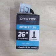 Terbaru Ban Dalam Tube Delitire 26x2.125-2.35 AV 48mm 26 x 2.125-2.35