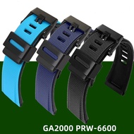 Rubber Strap For Casio G-SHOCK Octagonal GA 2000 GA-2000-1A2 PRG-650 Watchband Waterproof Bracelet S