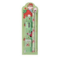 PTT Stationery Set 5 in 1 Alat Tulis Anak Sekolah Penghapus penggaris Pensil Serutan Karakter Lucu I