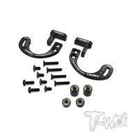 T-Work's Aluminum Front Wheel Hub Counterweight Set AE RC8 B4.1/B4/T4 TO-358-AE