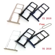 For Huawei Y5 2018 / Y6 2018 / Y6 Prime 2018 SIM Card Tray Slot Holder Repalcement + Card pin
