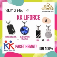 NEW PROMO! BUY 2 GET 4 Kalung KK LIFORCE Black + Blue / ORI 100%