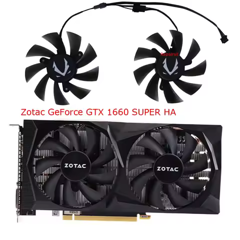 GPU Cooler,Video Card Fan,2Pcs/Set,GA92A2H,For ZOTAC 1660 SUPER AMP RTX 2060 2070 SUPER MINI AMP Twi