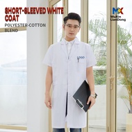 White Coat Workwear Men Women Long-Sleeved Dental Beauty Salon Lab Medical Student Doctor Isolation 