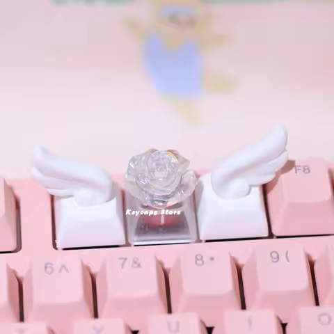 Winged Keycaps For Mechanical Keyboard Keycaps Individualized three-dimensional Artisan Cartoon whit