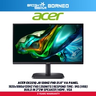 ACER EK221Q J0 21.5" 120HZ FHD Va Panel Monitor