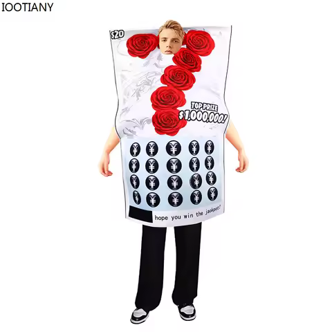 New Halloween Lottery Cosplay Costume 777 Campus Event Performance Jumpsuits Composite Sponge Carniv