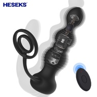 Vibrator Anal Plug Wireless Control Male Prostate Massage Wear Silicone Stimulate Massager Delay Ejaculation Ring Toy For Men