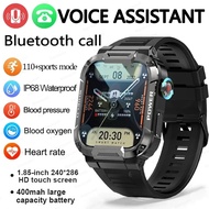 2023 New Smart Watch Men Outdoor Rugged Military Ip68 Waterproof Ftiness Watch Bluetooth Call Smartwatch For Xiaomi Android Ios